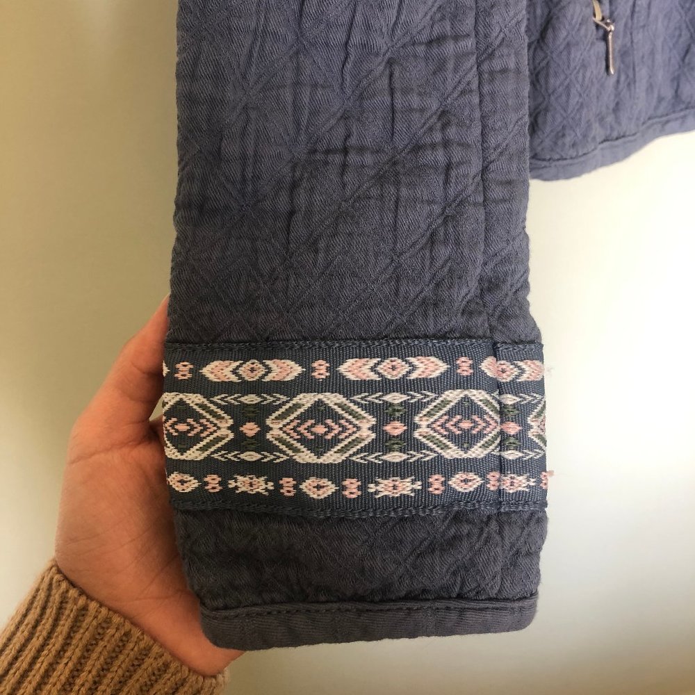 blue spring jacket